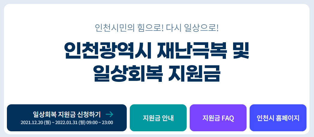 인천 시민 지원금